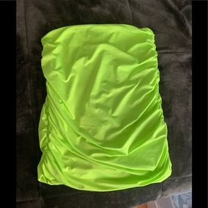 Lime green bodycon skirt